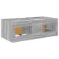 Preview: Loft Bettgestell mit Schrank 3 stk. Sonoma-Grau Holzwerkstoff
