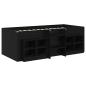 Preview: Loft Bettgestell mit Schrank 3 stk. Schwarz Holzwerkstoff