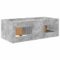 Preview: Loft Bettgestell mit Schrank 3 stk. Betongrau Holzwerkstoff