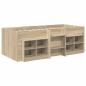 Preview: Loft Bettgestell mit Schrank 3 stk. Sonoma-Eiche Holzwerkstoff