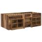 Preview: Loft Bettgestell mit Schrank 3 stk. Altholz Holzwerkstoff