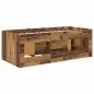 Preview: Loft Bettgestell mit Schrank 3 stk. Altholz Holzwerkstoff