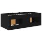 Preview: Loft Bettgestell mit Schrank mit Regal 3 stk. Schwarze Eiche