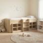 Preview: ARDEBO.de - Loft Bettgestell mit Schrank 3 stk. Sonoma-Eiche Holzwerkstoff