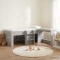 Preview: ARDEBO.de - Hochbett mit Schreibtisch für Kinder 2 stk. Betongrau