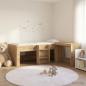 Preview: ARDEBO.de - Bettgestell mit Schreibtisch 2 Stk. Artisan-Eiche Holzwerkstoff