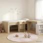 Preview: ARDEBO.de - Hochbett mit Schreibtisch für Kinder 2 Stk. Sonoma-Eiche