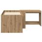 Preview: Hochbett mit Schreibtisch für Kinder 2 Stk. Artisan-Eiche