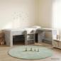 Preview: ARDEBO.de - Hochbett mit Schreibtisch für Kinder 2 stk. Betongrau
