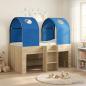 Preview: ARDEBO.de - Bett mit Tunnel 3 Stk. Sonoma und Blau Holzwerkstoff