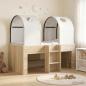 Preview: ARDEBO.de - Bett mit Tunnel 3 Stk. Sonoma und Weiß Holzwerkstoff