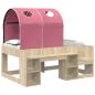Preview: Bett mit Tunnel 3 Stk. Sonoma Eiche und Pink Holzwerkstoff
