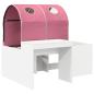 Preview: Bett mit Tunnel 3 Stk. Weiß und Rosa Holzwerkstoff