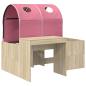 Preview: Bett mit Tunnel 3 stk. Sonoma Eiche und Pink Holzwerkstoff