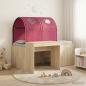 Preview: ARDEBO.de - Bett mit Tunnel 3 stk. Sonoma Eiche und Rot Holzwerkstoff