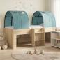 Preview: ARDEBO.de - Bett mit Tunnel 3 Stk. Sonoma Eiche und Hellblau Holzwerkstoff