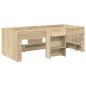 Preview: Bett mit Tunnel 4 stk. Sonoma Eiche und Blau Holzwerkstoff