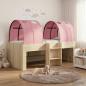 Preview: ARDEBO.de - Bett mit Tunnel 3 Stk. Sonoma Eiche und Pink Holzwerkstoff