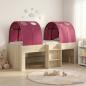 Preview: ARDEBO.de - Bett mit Tunnel 3 Stk. Sonoma Eiche und Rot Holzwerkstoff