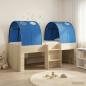 Preview: ARDEBO.de - Hochbett für Kinder mit Tunnel 3 stk. Sonoma Eiche und Blau