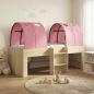 Preview: ARDEBO.de - Hochbett für Kinder mit Tunnel Sonoma Eiche und Pink