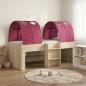 Preview: ARDEBO.de - Hochbett für Kinder mit Tunnel 3 stk. Sonoma Eiche und Rot