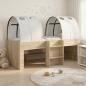 Preview: ARDEBO.de - Hochbett für Kinder mit Tunnel 3 stk. Sonoma Eiche und Weiß