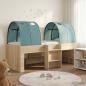 Preview: ARDEBO.de - Bett mit Tunnel 3 Stk. Sonoma Eiche und Hellblau Holzwerkstoff