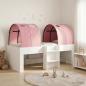 Preview: ARDEBO.de - Bett mit Tunnel 3 stk. Weiß und Rosa Holzwerkstoff