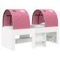 Preview: Bett mit Tunnel 3 stk. Weiß und Rosa Holzwerkstoff