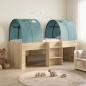 Preview: ARDEBO.de - Bett mit Tunnel 3 Stk. Sonoma Eiche und Hellblau Holzwerkstoff