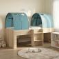 Preview: ARDEBO.de - Bett mit Tunnel 3 Stk. Sonoma und Hellblau Holzwerkstoff
