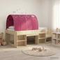 Preview: ARDEBO.de - Bett mit Tunnel 3 stk. Sonoma Eiche und Rot Holzwerkstoff