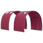 Preview: Bett mit Tunnel 3 stk. Sonoma Eiche und Rot Holzwerkstoff
