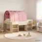 Preview: ARDEBO.de - Hochbett für Kinder mit Stauraum 3 Stk. Sonoma Eiche und Pink