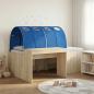 Preview: ARDEBO.de - Bettgestell mit Tunnel mit Regal 3 stk. Sonoma Eiche und Blau