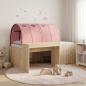 Preview: ARDEBO.de - Bettgestell mit Tunnel mit Regal 3 stk. Sonoma Eiche und Pink