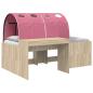 Preview: Bettgestell mit Tunnel mit Regal 3 stk. Sonoma Eiche und Pink