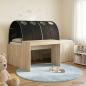 Preview: ARDEBO.de - Bett mit Tunnel 3 stk. Sonoma Eiche und Schwarz Holzwerkstoff