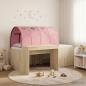 Preview: ARDEBO.de - Bett mit Tunnel 3 stk. Sonoma Eiche und Pink Holzwerkstoff