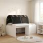 Preview: ARDEBO.de - Hochbett mit Schreibtisch für Kinder 3 Stk. Weiß und Schwarz