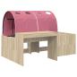 Preview: Hochbett mit Schreibtisch für Kinder 3 Stk. Holzwerkstoff