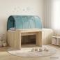 Preview: ARDEBO.de - Bett mit Tunnel 3 Stk. Artisian Eiche und Hellblau