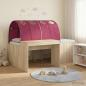 Preview: ARDEBO.de - Bett mit Tunnel 3 Stk. Artisian Eiche und Rot Holzwerkstoff