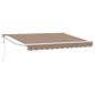 Preview: Ausziehbare Markise Taupe 3,5 x 2 m Polyester und Metall