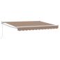 Preview: Ausziehbare Markise Taupe 4 x 2 m 100% Polyester und Aluminium
