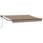 Preview: Ausziehbare Markise Taupe 4 x 2 m Polyester und Metall