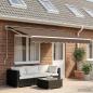 Preview: ARDEBO.de - Elektrische ausziehbare Markise Taupe 4 x 2 m