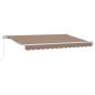 Preview: Ausziehbare Markise Taupe 4 x 2 m Stoff