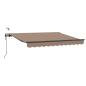 Preview: Ausziehbare Markise Taupe 300 x 250 cm Polyester